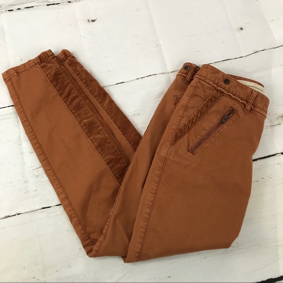 Anthropologie Pants - Anthro • Pilcro & the letterpress Jeans w/ velvet
